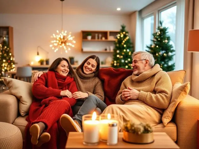 Happy Family in Comfortable Home