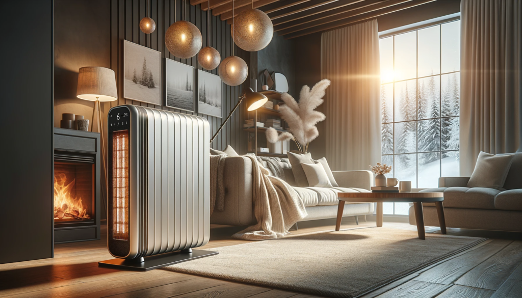 DALLE 2024 01 04 133114 A Professional Engaging Blog Header Image For An Article Titled Top Energy Efficient Space Heaters Of 2024 The Image Should Feature A Modern Cozy 1024x585 